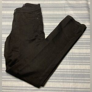 NYDJ black denim leggings.